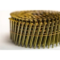 Coil Nails Yellow Coated Screw Shank